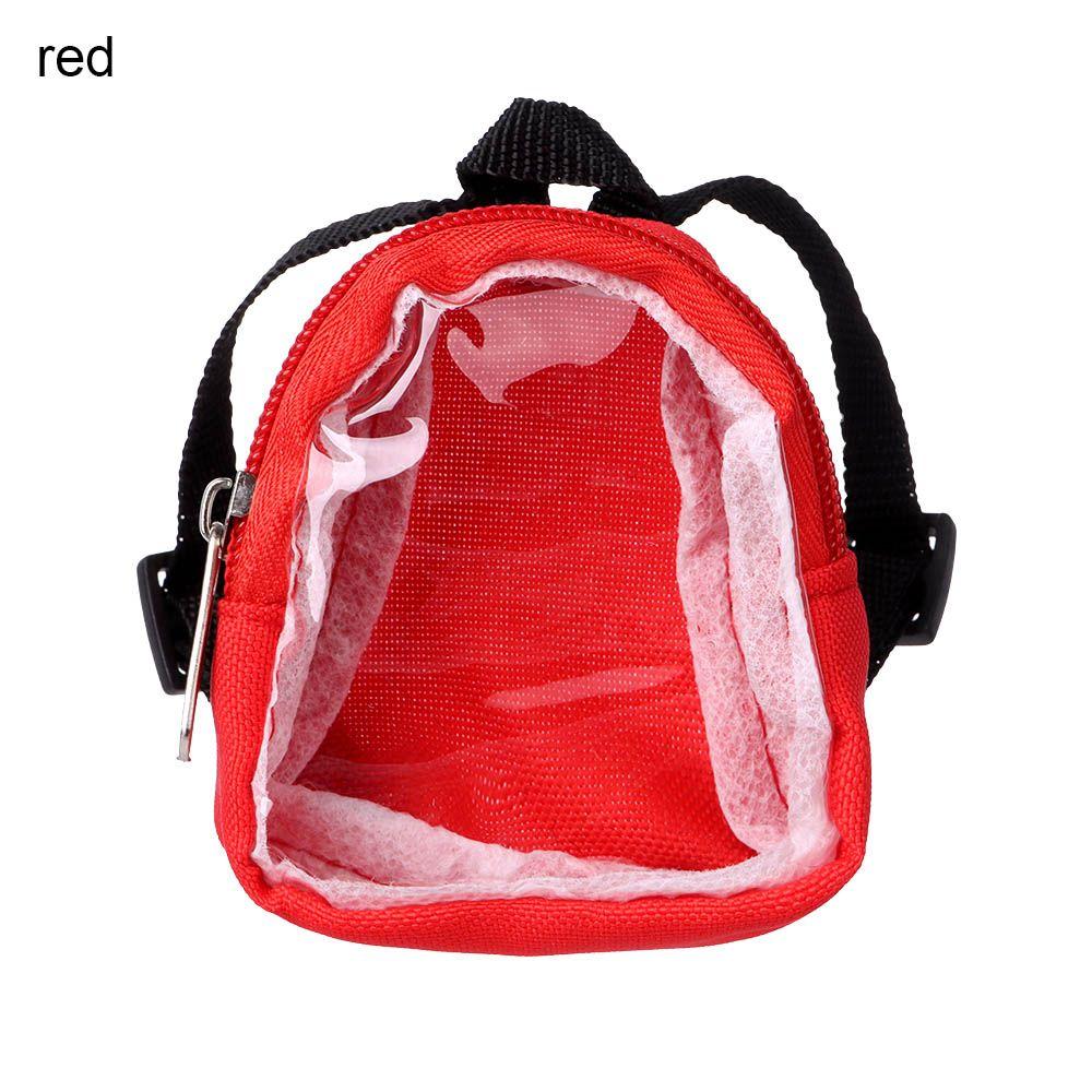 

suit 15-20cm Doll Children Toys Dolls Accessories Mini Bag DIY Gifts Doll Backpack червоний