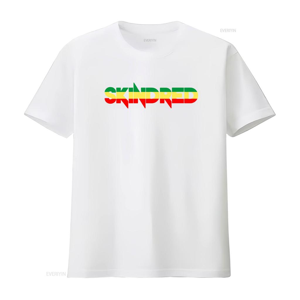 Skindred Rasta Logo T Shirt New Stylish and Perfect for Music Lovers Vintage Washed Casual Versatile Designer Clothes Graphic