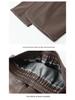 2025 Autumn/Winter Women's High Waist Leather Pants - Stylish Wide-Leg, Loose-Fit, Elastic Drape Trousers