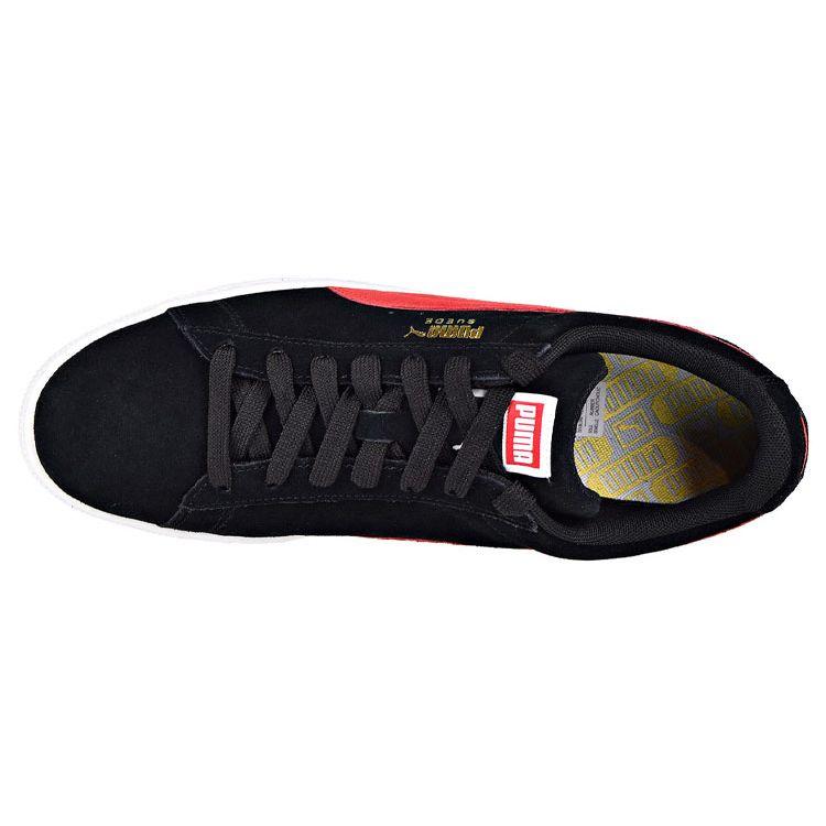 Puma Suede Classic Black Ribbon Red Men Sneakers Gold 365347-49