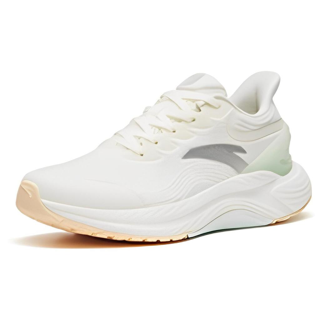 Anta Gen 3.0 Lite Cushioning Slip Resistant Abrasion Resistant Low top Running Shoes Women's Ivory White 122315586-3