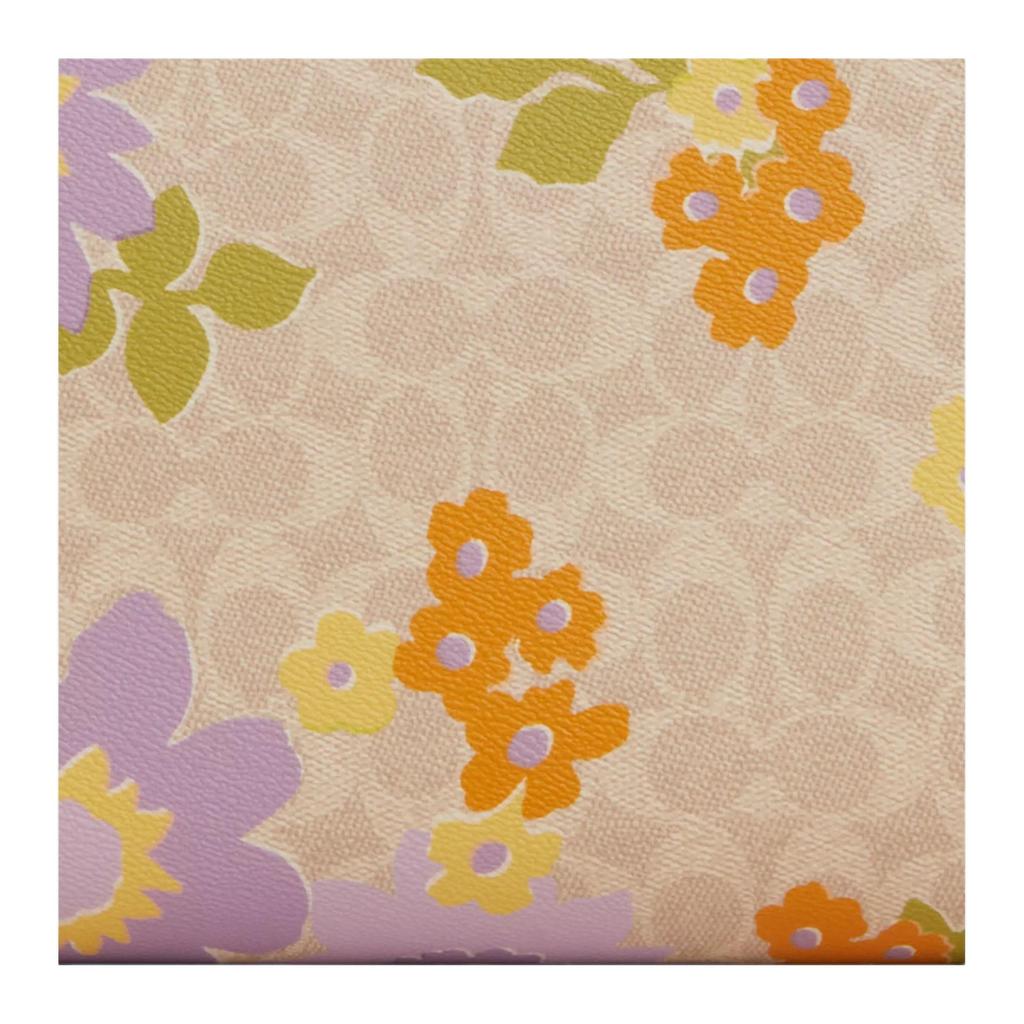 Coach City 33 Logo Floral Print Coated Canvas Tote Bag Women tote Beige Multicolor CBG71-SVSAS