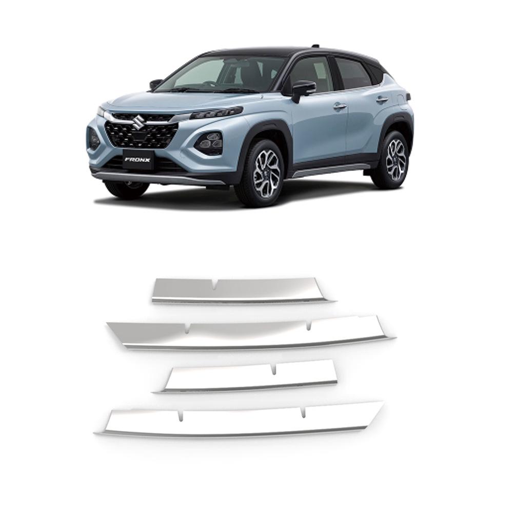 Stainless Steel Decorative Strip for Suzuki 25 Fronx Front Bumper Grille