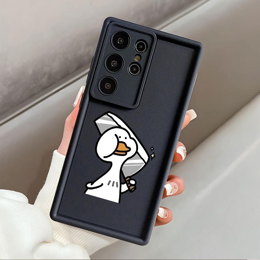 

Phone Cover Case for Samsung Galaxy S20FE S23 FE S22 S21 S25 Edge S24Ultra S25 Ultra S24 Plus Funny Duck Galaxy S22 Ultra 5G