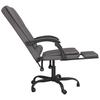 Vidaxl Foldable, Massage Office Chair, Grey, Faux Leather