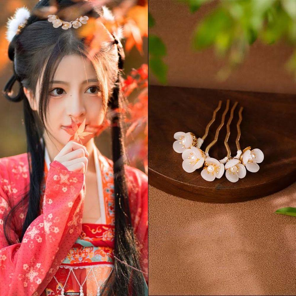 Tassel Chinese Style Hair Stick Butterfly Hanfu Hairpin Classical   for Women