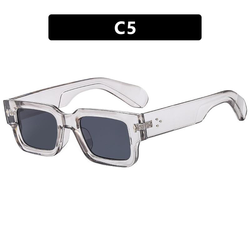 Arrow Rice Nail Sunglasses Square Fashion Sunshade Sunglasses Sun Protection Personalized Sunglasses Rivet Beach Men