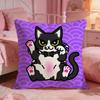 Auspicious Fortune Cat PopS Cushion Cover Premium Comfort Reversible Pillow Cove Two in One Design for Any Room  Car Interior
