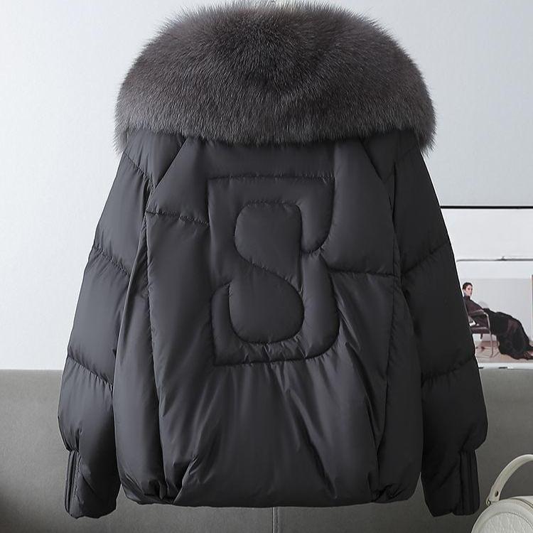 Damen Daunen Baumwollmantel Mode Groß Verdicken Warm Puffer Übermantel Damen Locker Parkas Baumwolljacke