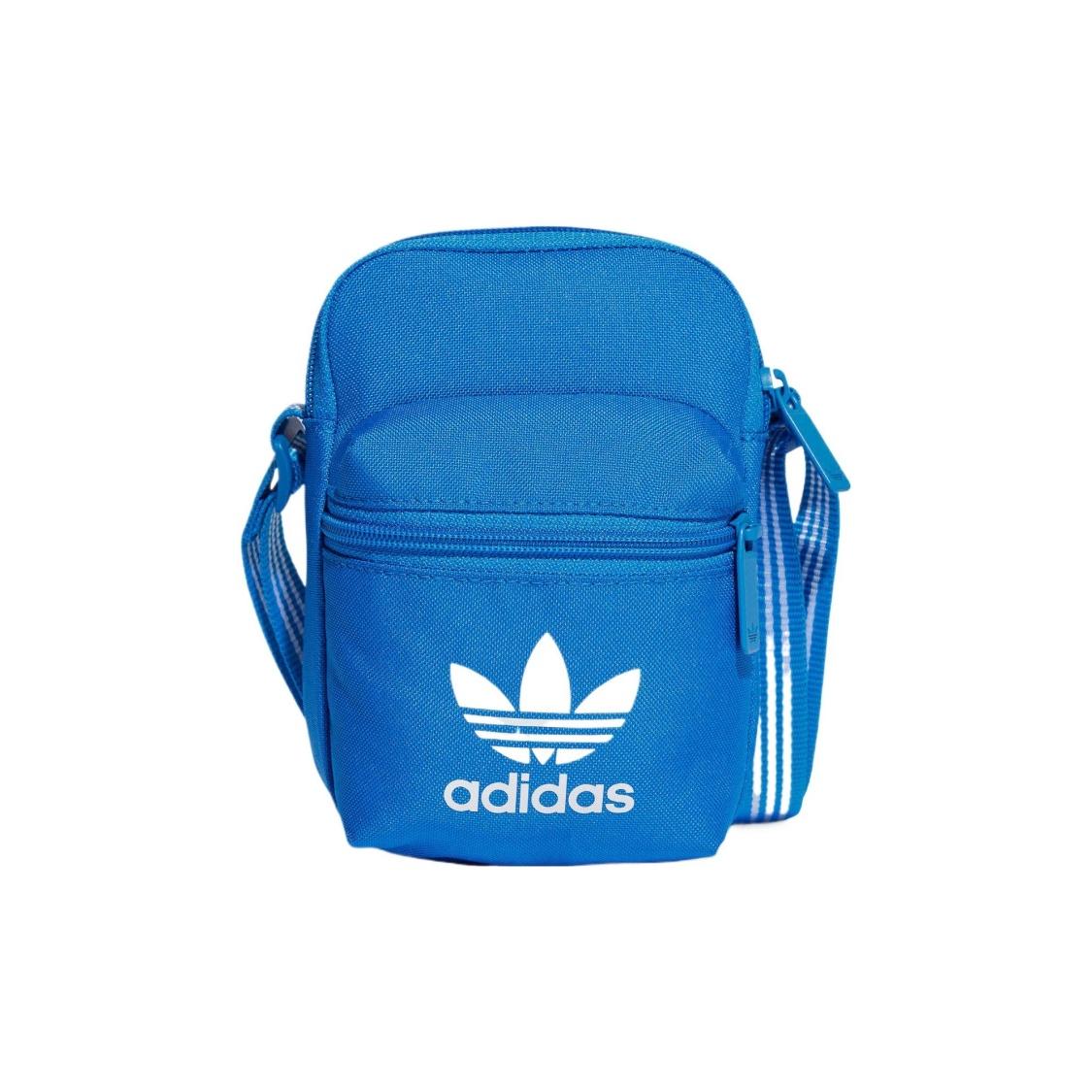 Adidas Originals Trefoil Polyester Crossbody Bag Unisex Blue One Size синий