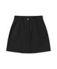 Ledeoli Vent Cotton Mini Skirt [Black]