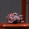 Handmade Golden Toad Purple Sand Tea Pet Purple Clay Sculpture Tea Play Gifts Lucky Golden Toad