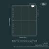 Light & Night 4-Pocket Card Album: Fits 6-Inch Polaroid & A4 Cards, High-Transparency Pages