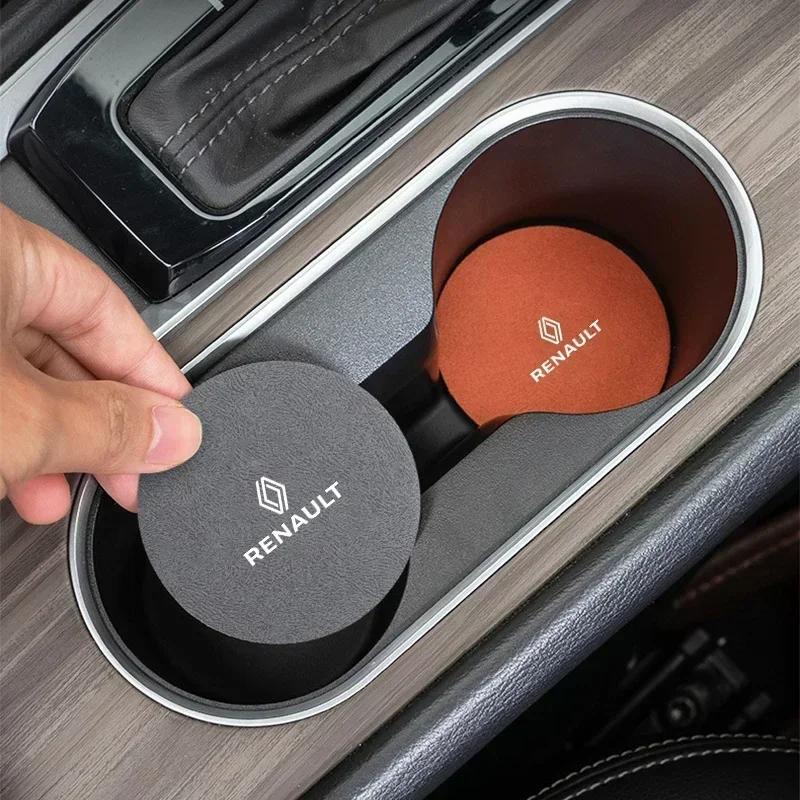 2PCS Car Coaster Cup Holder Anti-slip Accessories For Renault DACIA Fluence Scenic Loguna Logan Twingo Clio Captur ZEO PP25