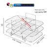 ZISIZ 304 Stainless Steel Square BBQ Grill Rack