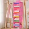 Hanging Closet Shelves for Kids Clothes, 6 Section Weekly Storage with Side Pockets and Fabric Shelf Design for Home Use