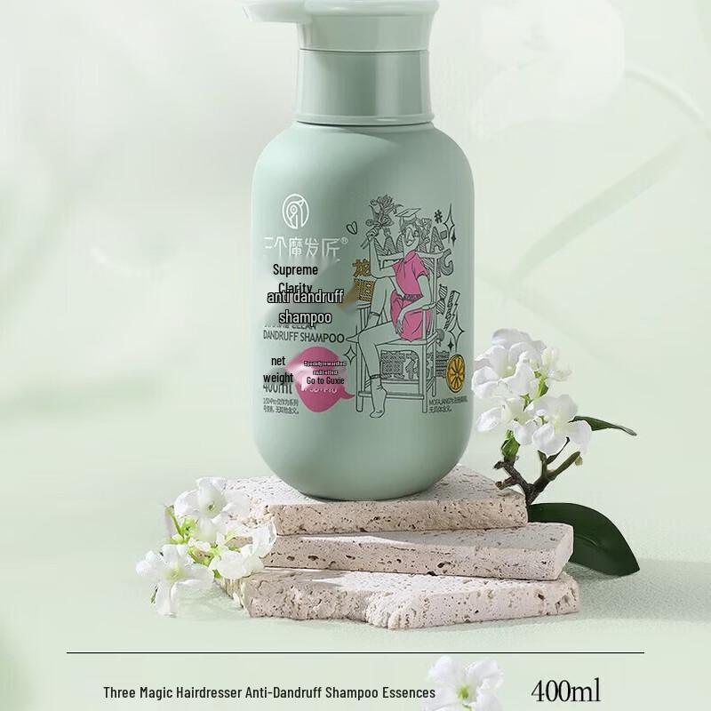 Three Magicians Purifying Anti-Dandruff Shampoo Twin Pack