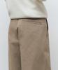 Musinsa Standard Brushed One-Pleat Wide Chino Pants [Beige]