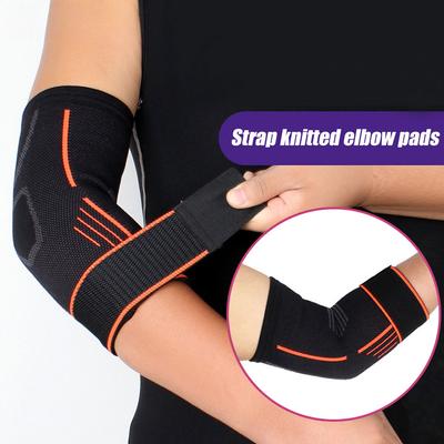 1 Piece Set of Sports Elbow Pads with Adjustable Arm Joint Support Straps