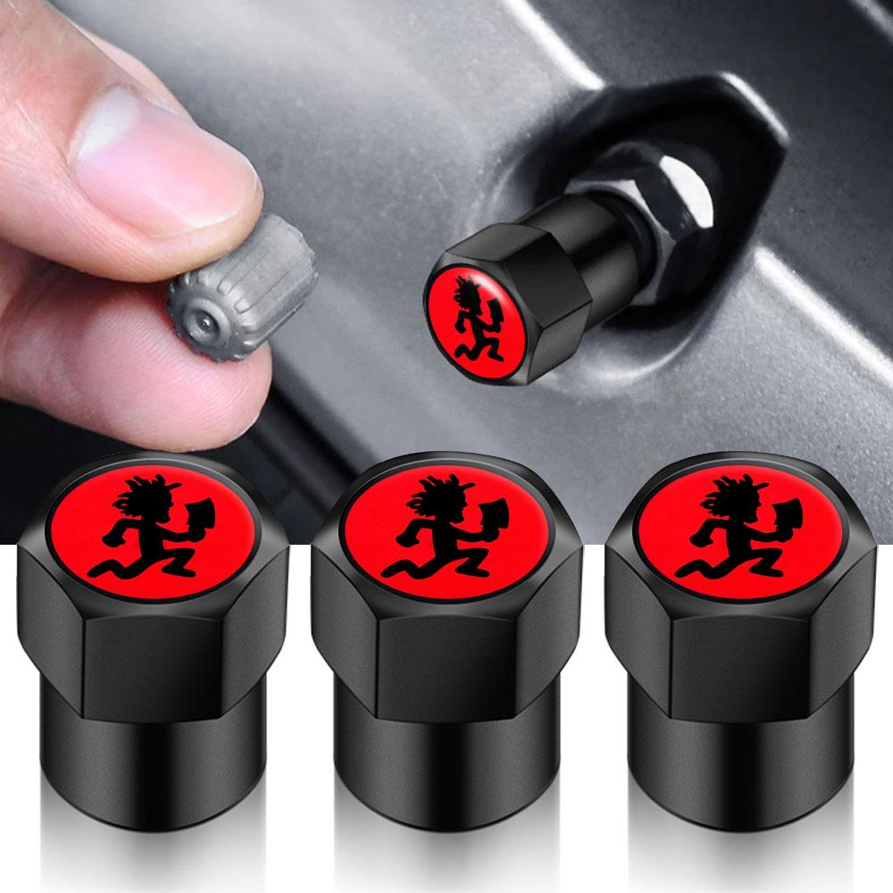 4 Stück Auto Rad Reifen Luftventil Kappen Ventilschaft Auto Aufkleber für Autos Motor Auto Universelles Zubehör Geschenk für Männer Frau