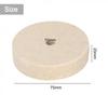 75mm Wool buffing wheel Abrasive Felt Disc Pad Polisher Buffing Grinding