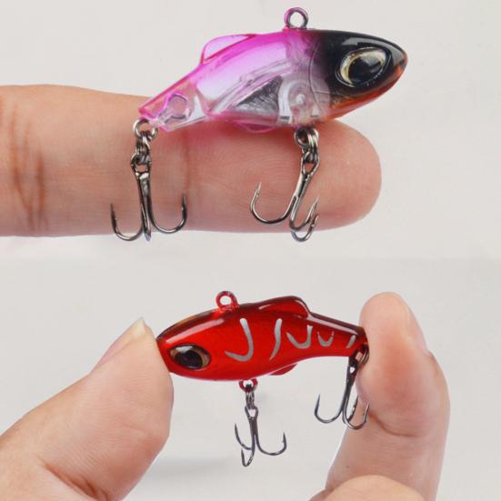 5Pcs Fishing Lures Hard Baits with Treble Hooks Realistic Looking Natural Swimming Posture Mini Size Portable Artificial Lures