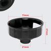 76mm Motorcycle Oil Filter Removal Tool Socket with 14 Flutes for Accurate Engagement and Controlled Filter Cap Disassembly