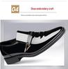 Spring Men's Korean Fashion Casual Leather Shoes - Patent Leather Business Style