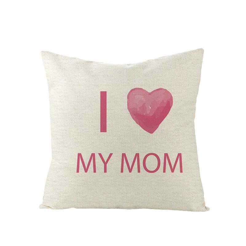 New Home Decoration Products Mother's Day Pillow Pillow Cover Polyester Sofa Cushion Cover