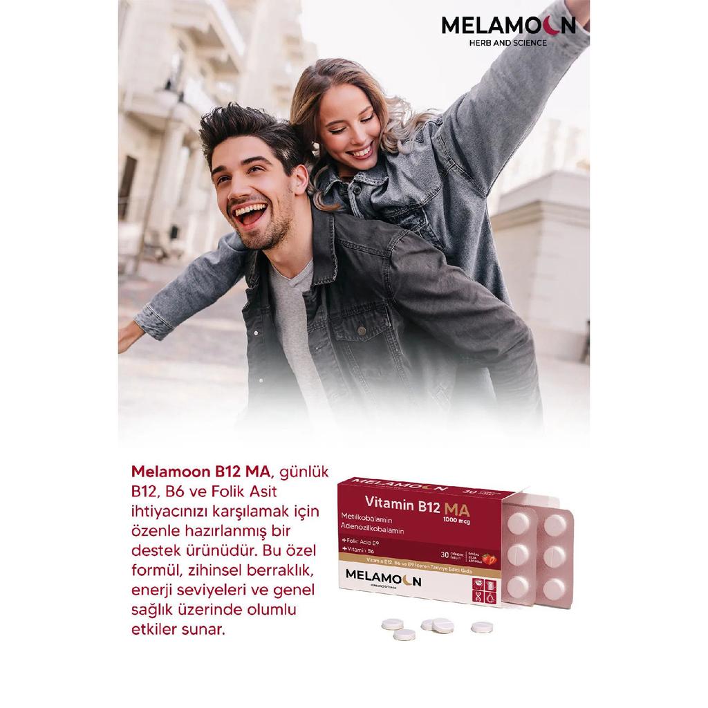 B12, B6 And Folic Acid: Nervous System, Blood Formation Support 1000mcg 30