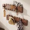 YIXI Wall & Door Mount Wooden Coat Hook Rack