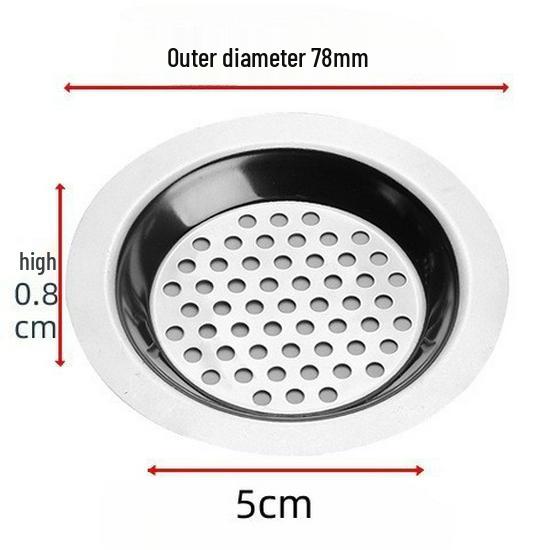 

14cm Thickened Stainless Steel Fine Mesh Filter for Aquarium and Kitchen Sink Drain