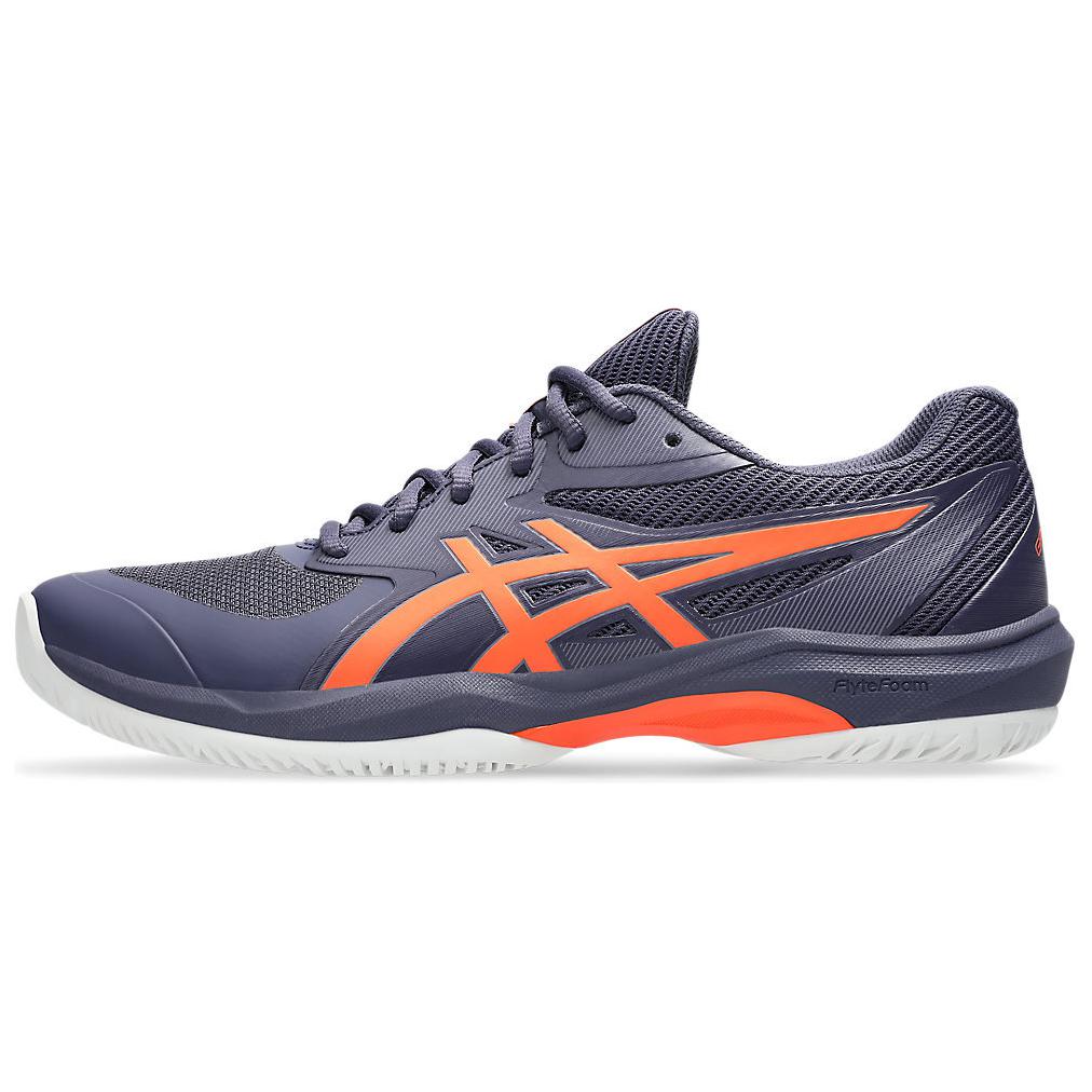 Asics Game FF Comfortable Shock Absorption Durable Breathable Low Top Tennis Shoes Men sneaker Indigo New-Star-Orange 1041A489-500
