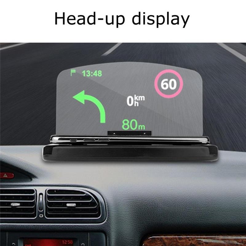 1 шт. Держатель для мобильного телефона HUD проектор автомобильной навигации дисплей на лобовое стекло QI беспроводное зарядное устройство держатель для автомобиля Fast charger как