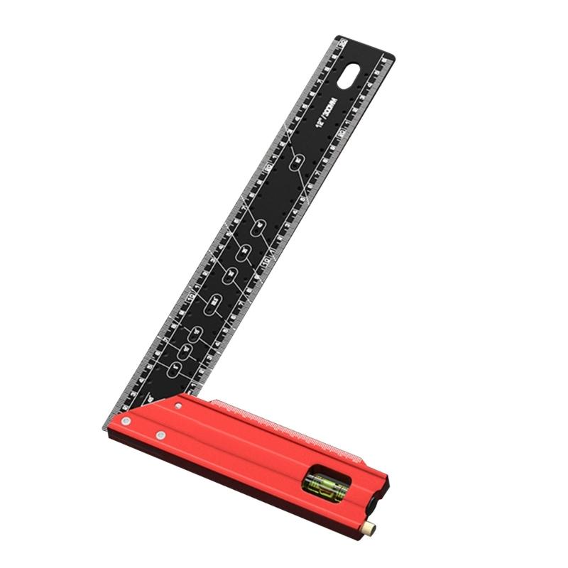

Universal Combination Square Metal Angles Finders Aluminum Angles Square for Precise 45° & 90° Line Scribing & Measuring