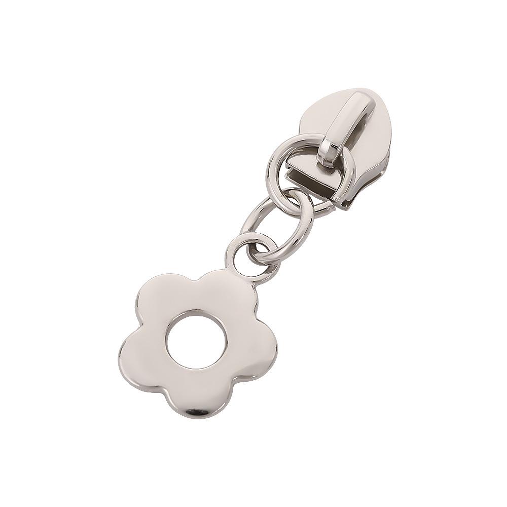 

In Stock Size 5 Flower Zinc Alloy Nylon Zipper Puller for Bags & Clothing Accessories