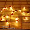 2M 20LED Santa Claus Snowman Elk Garland Lights String Christmas Decorations for Home 2025 Xmas Tree Ornaments Navidad New Year