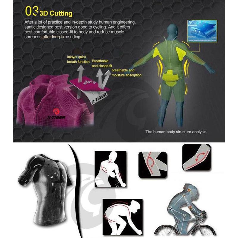 Męska Profesjonalna Koszulka Rowerowa Nowa Męska Koszulka Rowerowa Górsko/Szosowa z Krótkim Rękawem