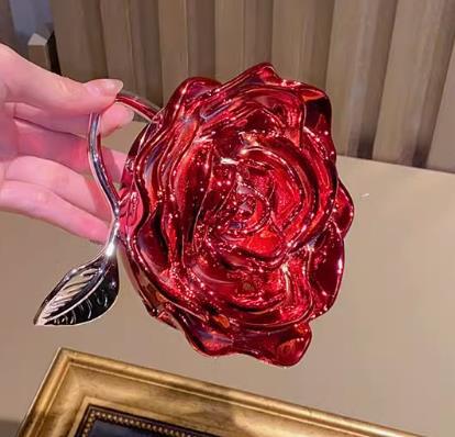 Luxury Rose Evening Bag Clutch 3D Flower Box Women Handbags Designer Wedding Purse Acrylic Shoulder Crossbody Bags for Women
