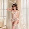 Sexy Lace Bare Chest Open Gear Tight Lace Bunny Sexy Uniform Seduction Suit Woman