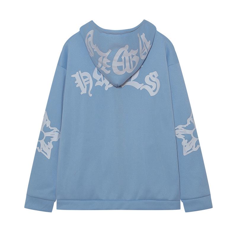 2024 European & American Streetwear Women's Zippered Hooded Sweatshirt