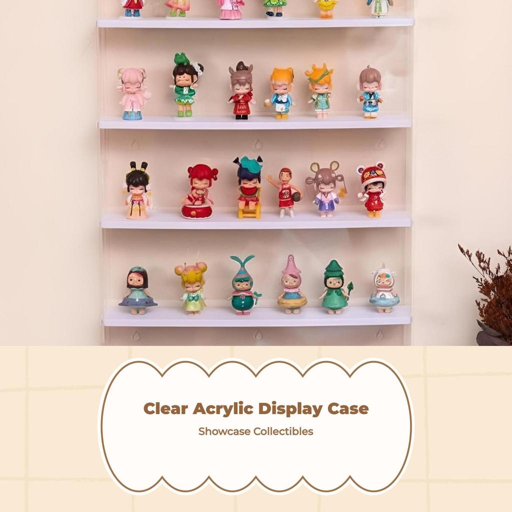 Black Acrylic Display Case, particleResistant Organizer, WallMounted Storage Box 25cm