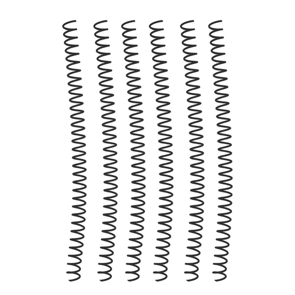 20-teiliges Spiralbindungsset mit großem Fassungsvermögen, 30 Löchern und 13 mm Durchmesser, schwarz