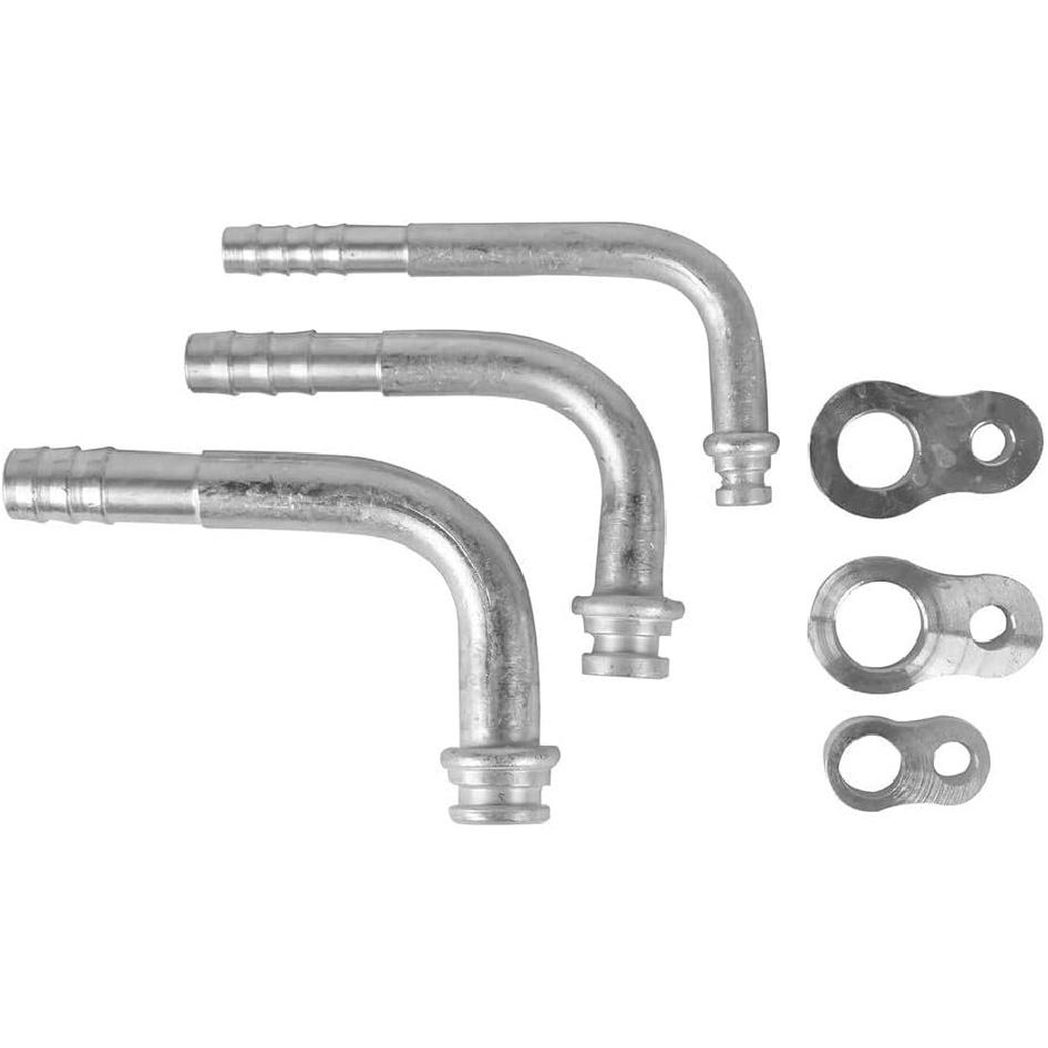 3pcs AC Compressor Drier Condenser Radiator Fitting Adapter Connector For Auto Air Conditioning Hose R134a, Air Compressor Quick Connect
