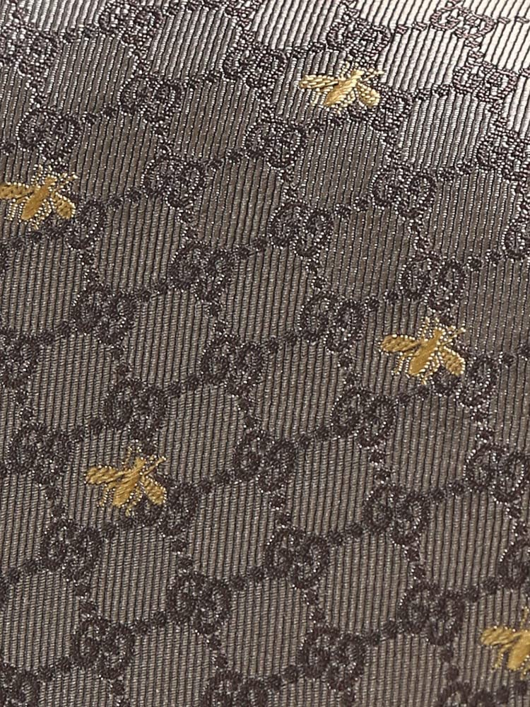 GUCCI Silk GG Bee Tie Beige (Gucci) 100% [GC5450789764] / - [Item]