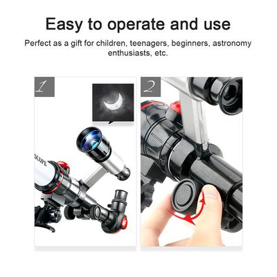 Telescopio da esterno Giocattolo didattico scientifico per telescopio rifrattore astronomico ad alta trasparenza con 20X 30X
