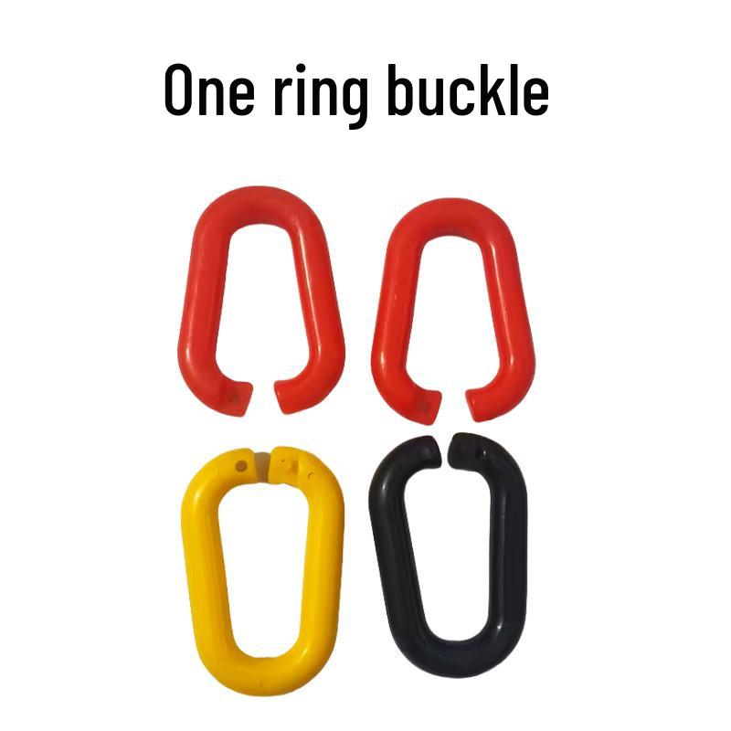 PE Traffic Safety Chain: Red/White/Yellow/Black Warning Chain for Cones, Posts, Barriers, or Clothes Drying Rack