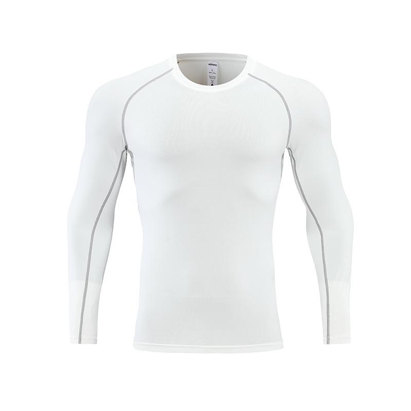 2024 Summer Men s Long Sleeve Quick-dry Compression Running & Fitness Base Layer Size 24