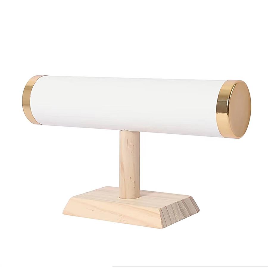 Solid Wood Single Layer Metal Cover Bracelet Holder Packaging supplies jewelry display jeweler organizer woman