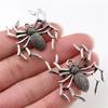 35x32mm 5pcs Breloques Pendentifs Araignée Faits Main Plaqué Bronze Antique et Argent Antique:DIY pour bracelet et collier